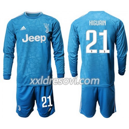 Juventus HIGUAIN 21 Treći Dječji Komplet Dresovi za Nogomet 2019-2020 Dugim Rukavima (+ kratke hlače)